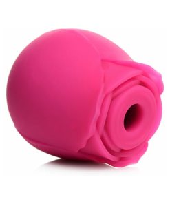 Curve Toys Gossip Cum Into Bloom Rechargeable Silicone Clitoral Stimulator Rose Crush Magenta