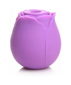 Curve Toys Gossip Cum Into Bloom Rechargeable Silicone Clitoral Stimulator Rose Flirt Violet