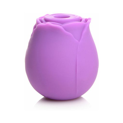 Curve Toys Gossip Cum Into Bloom Rechargeable Silicone Clitoral Stimulator Rose Flirt Violet - Image 3