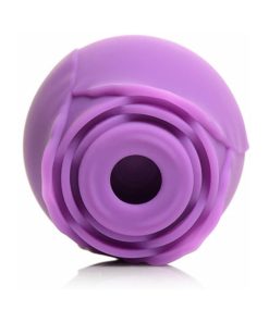 Curve Toys Gossip Cum Into Bloom Rechargeable Silicone Clitoral Stimulator Rose Flirt Violet