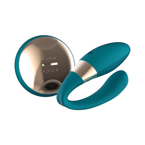 Lelo Tiani Duo Rechargeable Dual Stimulation Couples Vibrator With Remote Ocean Blue - Image 2