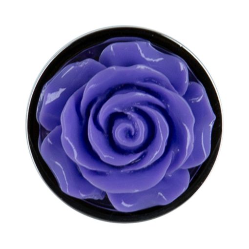 Lux Active Rose Metal Butt Plug 3 In. Purple - Image 7