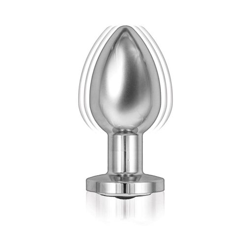 Ass-Sation Remote Vibrating Metal Plug Silver - Image 2
