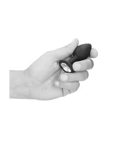 Ouch! Black & White Silicone Butt Plug With Removable Jewel Black
