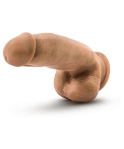 Dr. Skin Silicone Dr. Samuel Realistic 7 In. Posable Dildo With Balls Tan