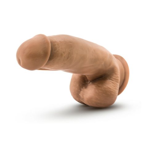 Dr. Skin Silicone Dr. Samuel Realistic 7 In. Posable Dildo With Balls Tan - Image 4
