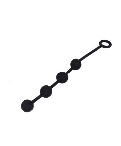 Nexus Excite Anal Beads Silicone Medium Black