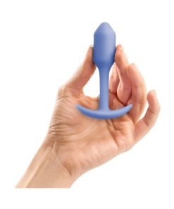 B-Vibe Snug Plug 1 Weighted Silicone Anal Plug Violet