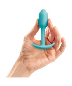 B-Vibe Snug Plug 1 Weighted Silicone Anal Plug Mint