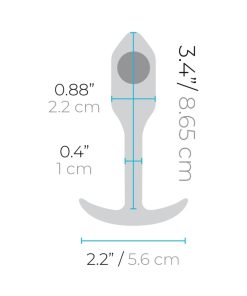 B-Vibe Snug Plug 1 Weighted Silicone Anal Plug Mint