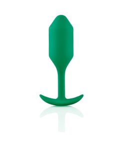 B-Vibe Snug Plug 2 Weighted Silicone Anal Plug Green