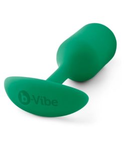B-Vibe Snug Plug 2 Weighted Silicone Anal Plug Green