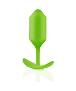 B-Vibe Snug Plug 3 Weighted Silicone Anal Plug Lime