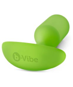 B-Vibe Snug Plug 3 Weighted Silicone Anal Plug Lime