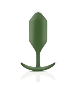 B-Vibe Snug Plug 4 Weighted Silicone Anal Plug Army