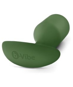 B-Vibe Snug Plug 4 Weighted Silicone Anal Plug Army
