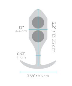 B-Vibe Snug Plug 4 Weighted Silicone Anal Plug Army