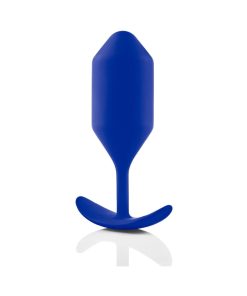 B-Vibe Snug Plug 4 Weighted Silicone Anal Plug Navy