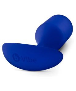 B-Vibe Snug Plug 4 Weighted Silicone Anal Plug Navy
