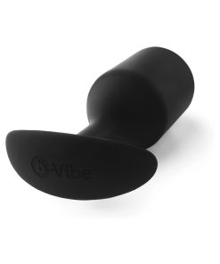 B-Vibe Snug Plug 7 Weighted Silicone Anal Plug Black