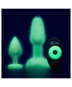 B-Vibe Limited Edition 10-Piece Asstronaut Glow-In-The-Dark Butt Play Set