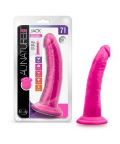 Au Naturel Bold Jack 7 In. Posable Dual Density Dildo Pink