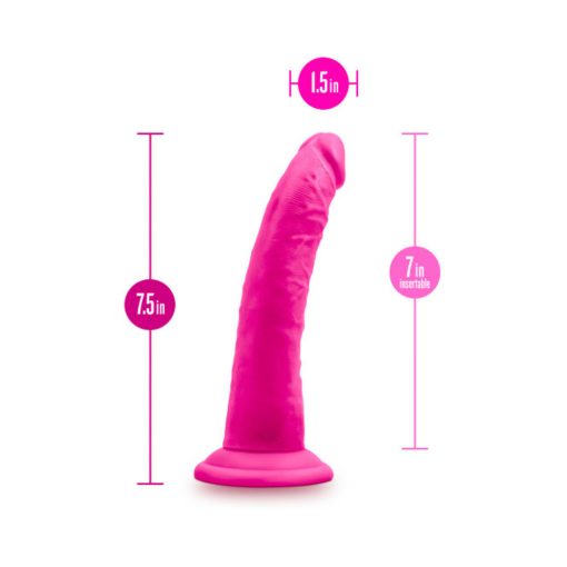 Au Naturel Bold Jack 7 In. Posable Dual Density Dildo Pink - Image 5