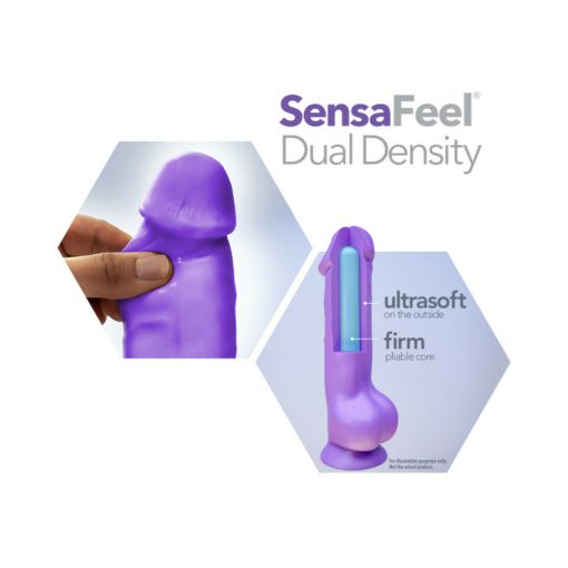 Au Naturel Bold Jack 7 In. Posable Dual Density Dildo Pink - Image 7