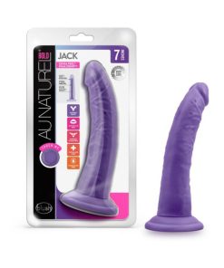 Au Naturel Bold Jack 7 In. Posable Dual Density Dildo Purple
