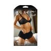 Fantasy Lingerie Vixen All The Feels Striped Mesh Bralette & Shorties Black L/Xl