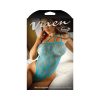 Fantasy Lingerie Vixen Bind Us Together One-Shoulder Lace Teddy Blue L/Xl