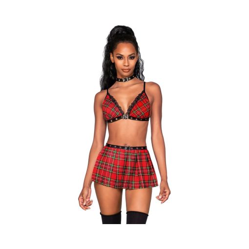 Dreamgirl 3-Piece Schoolgirl Set Costume O/S - Image 2