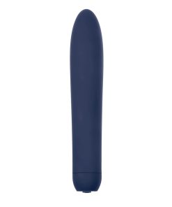 Evolved Straight Forward Rechargeable Sli Mline Vibrator Blue