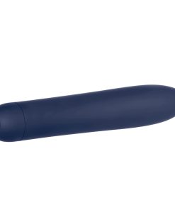 Evolved Straight Forward Rechargeable Sli Mline Vibrator Blue