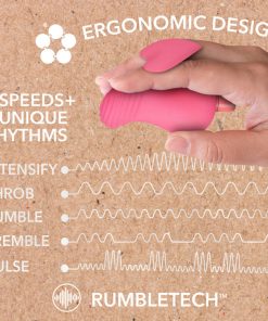 Gaia Eco Love Bullet Vibrator And Sleeve Coral