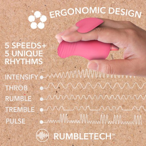 Gaia Eco Love Bullet Vibrator And Sleeve Coral - Image 6