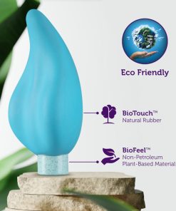 Blush Gaia Eco Caress Bullet Vibrator And Sleeve Aqua