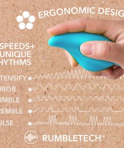 Blush Gaia Eco Caress Bullet Vibrator And Sleeve Aqua