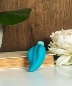Blush Gaia Eco Caress Bullet Vibrator And Sleeve Aqua