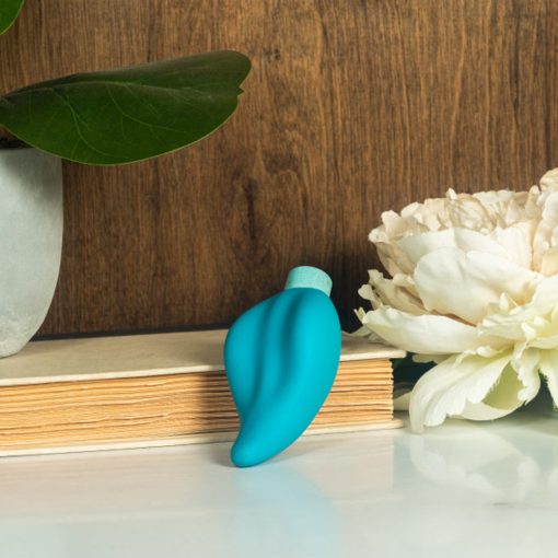 Blush Gaia Eco Caress Bullet Vibrator And Sleeve Aqua - Image 9