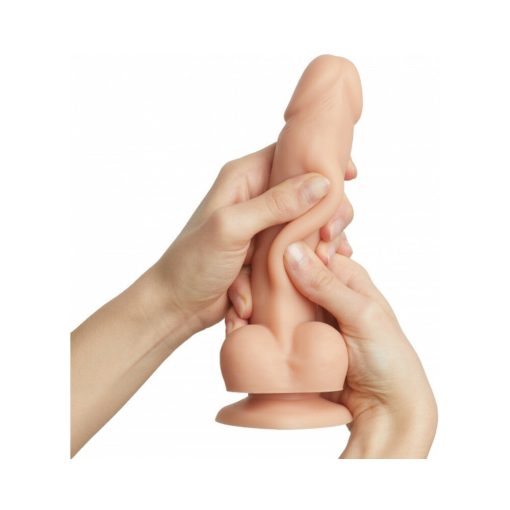 Strap-On-Me Realistic Collection Sliding Skin Dual-Density Silicone Dildo Vanilla S - Image 5