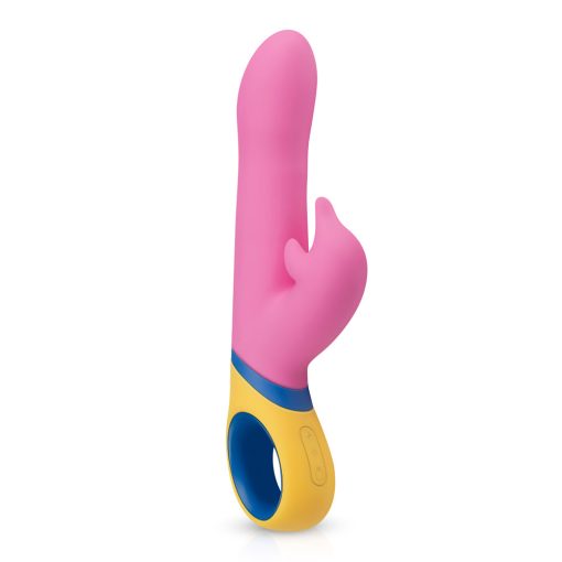 PMV20 Copy Dolphin Vibrator – Triple Motor, Rotating, Pink Silicone - Image 2