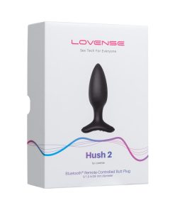 Lovense Hush 2 Bluetooth Remote-Controlled Vibrating Butt Plug S 1.5 In.