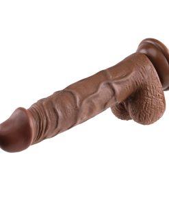 Evolved Realistic 8 In. Dildo With Balls Brown