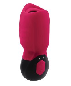Gender X Body Kisses Rechargeable Vibrating Silicone Suction Massager Red
