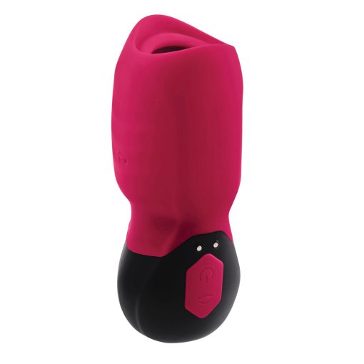 Gender X Body Kisses Rechargeable Vibrating Silicone Suction Massager Red - Image 3