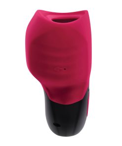 Gender X Body Kisses Rechargeable Vibrating Silicone Suction Massager Red