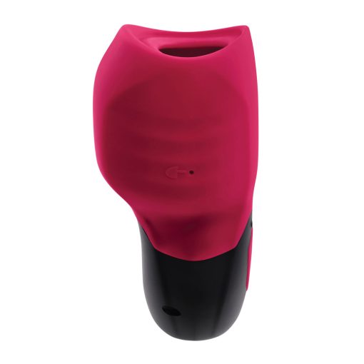 Gender X Body Kisses Rechargeable Vibrating Silicone Suction Massager Red - Image 4