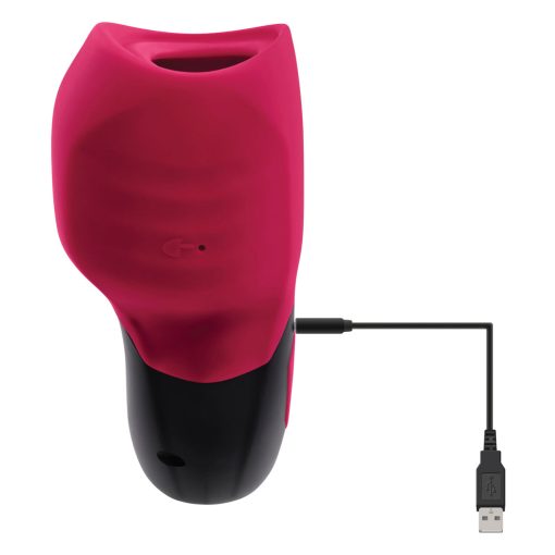 Gender X Body Kisses Rechargeable Vibrating Silicone Suction Massager Red - Image 5