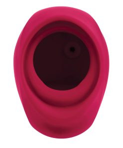 Gender X Body Kisses Rechargeable Vibrating Silicone Suction Massager Red